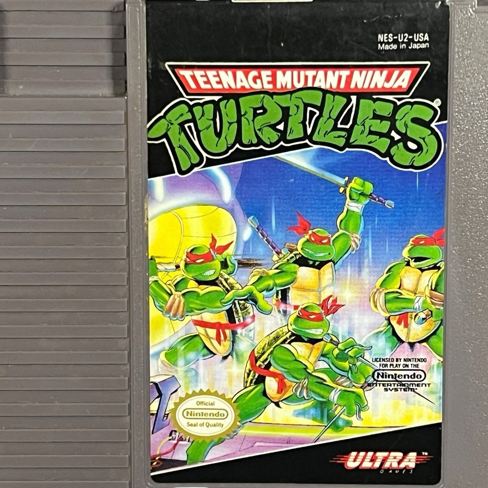 Teenage Mutant Ninja Turtles TMNT (Nintendo NES, 1989) Video Game Cartridge - Picture 2 of 9